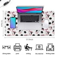 thumbnail image 5 of Long Mouse Pads for Desk,White Cow Bow Cloud Pattern Desk Mats on Top Of Desks, Desk Mouse Pad Extra Large with 3mm Non-Slip Base and Stitched Edge for Gaming,Office,Work,Home 31.5"x15.7", 5 of 6