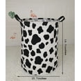 thumbnail image 5 of KUNRO 19.7" Kids Hamper Laundry Basket Gift Box Big Size Cotton Toys Organizer for Bedroom Nursery Home(Cow Pattern), 5 of 6
