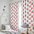 thumbnail image 5 of Blackout Kids Curtains,Strawberry Plants Fruit Watercolor Childrens Insulated Curtains Set Of 2,Bedroom Essentials,Toddler Room Decor 52"x84", 5 of 5