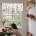 thumbnail image 6 of nqOlkjepod Daisy Botanical Farmhouse Short Window Curtain Valances, Pastoral Farmhouse Floral Rod Pocket Kitchen Valances for Living Room Bedroom Bathroom Cafe, 1 Panel - 54" x 18", 6 of 8