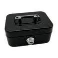 thumbnail image 1 of LNGOOR Cash Box with Lock Treasure Chest Money Box Metal Small Modern Collection Holder Piggy Bank Lock Box with Key for Prizes Adults Green, 1 of 8