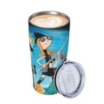 thumbnail image 3 of Phineas And Ferb Car Cup With Straw 20oz Stainless Steel Tumbler Push-Pull Lid Sports Water Bottle Insulated Travel Cup, 3 of 9