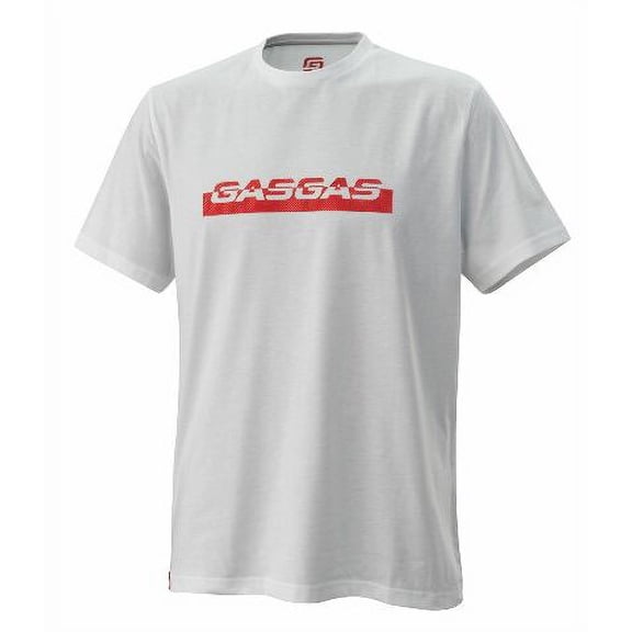 GASGAS Men's Vamos Tee Shirt White Adult X-Large (3GG220062405)