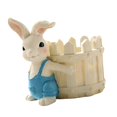 thumbnail image 5 of Miulika Bunny Statue Flowerpot Animal Sculpture Cartoon Gift Handmade Balcony Decoration Flower Basket for Bonsai Plants Lovers Gifts Bunny Fence, 5 of 9