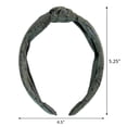 thumbnail image 2 of Wild Primrose by Scunci Knotted Headband for Comfortable Hold of All Hair Types in Olive Green Snake Skin Print Fabric, 1ct, 2 of 7