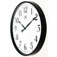 thumbnail image 3 of Infinity Instruments 18-inch Black Office Transitional Analog Display Wall Clock, 3 of 7