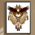 thumbnail image 2 of Diamond Painting 5D DIY completo taladro redondo Eagle Dreamcatcher Kit 2PCS Hugtrwg Para estrenar, 2 of 9