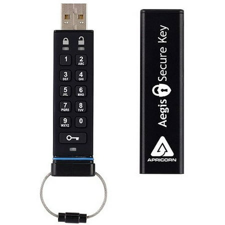 Apricorn Aegis Secure Key 4 GB USB 2.0 Flash Drive ASK-256-4GB