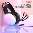 thumbnail image 4 of cpengpj Clearance 7.1 Surround Sound Gaming Headset For PC USB PC Headset With Noise Cancelling Mic And LED Light, 4 of 6
