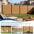thumbnail image 3 of No Dig Fence Post, 3-Way Adjustable (180°/90°/0°) 6 Ft Aluminum Post, Matte Black Rustproof for Outdoor Privacy Fence & Wood Panels, 3 of 7