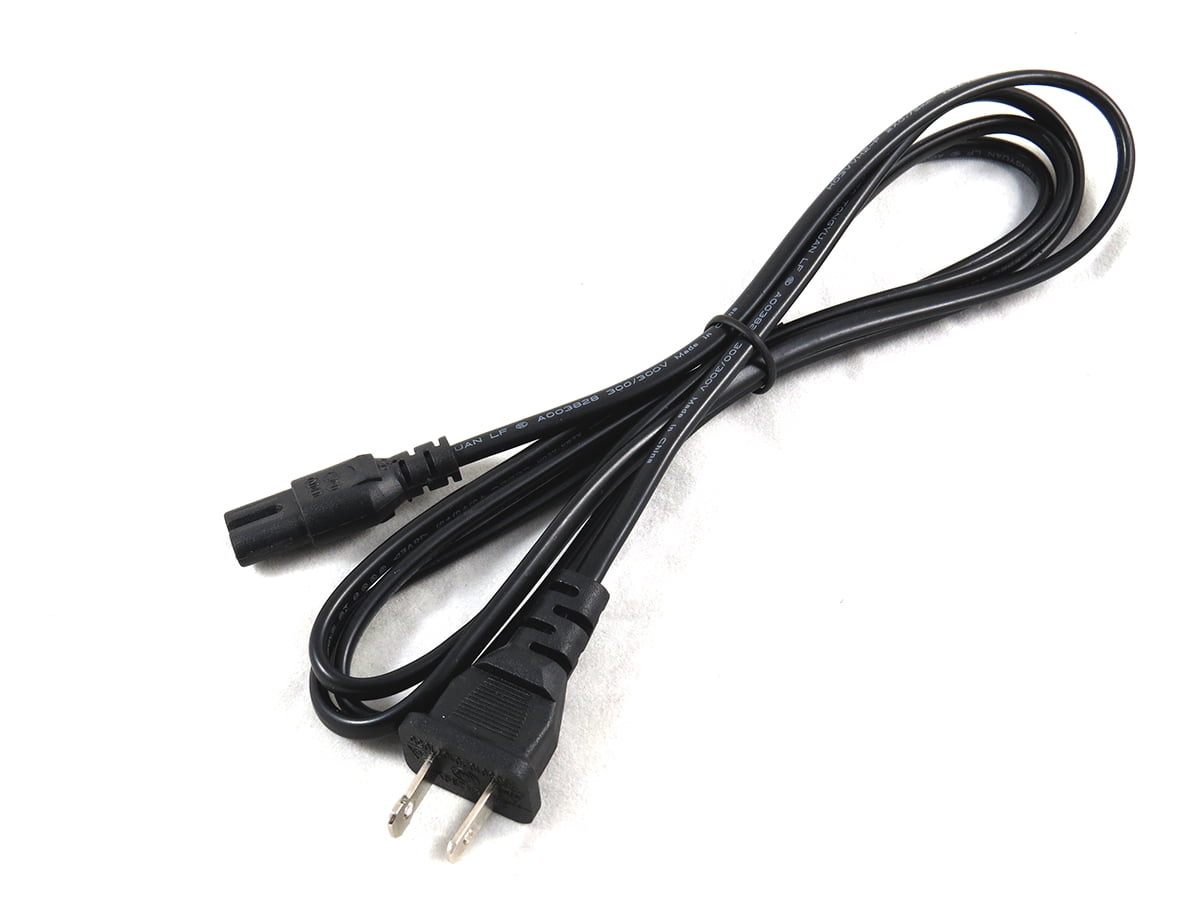 2 Prong Power Cord Cable for TCL Roku Smart LED LCD HD TV 