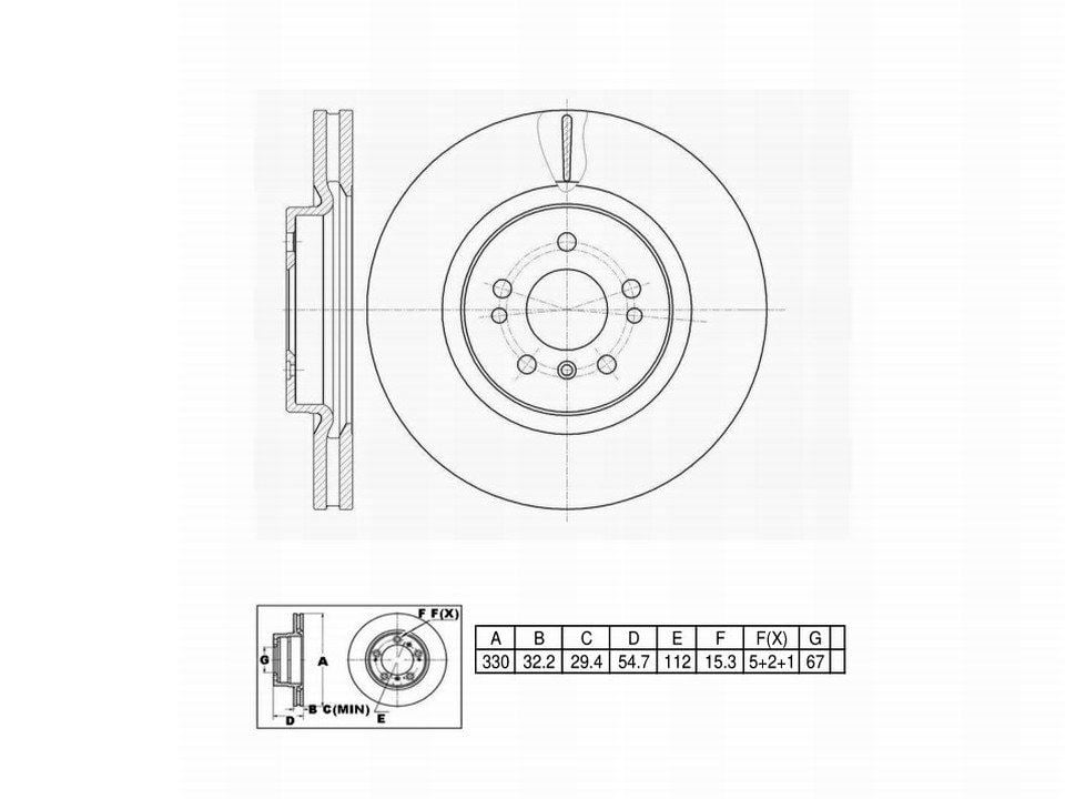 Winstop Brake Rotor, Front WS245223, Mercedes-Benz ML350 2011-2006