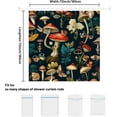 thumbnail image 2 of Red Mushroom Shower Curtain Retro Mushroom Butterfly Floral Snail Plants Shower Curtains for Bathroom 72×72 Inch Gothic Trippy Aesthetic Night Sky Bath Curtain Set Waterproof Fabric with 12 Hooks, 2 of 5