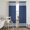 Navy Blue, White, Indigo, variant on Navy Blue Striped Sheer Curtains 96 Inch Length 2 Panels Set, Modern Art Farmhouse Stripes Voile Window Treatment Semi Sheer Long Curtains Drapes for Bedroom/Living Room/Kitchen 52"x96"x2