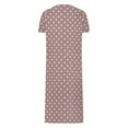 thumbnail image 5 of Xuniizn Nightgowns for Women, Plus Size Zipper Round Neck Polka Print Long Loungewear Nightgowns, Thin Soft Breathable Casual Relaxed Nightgowns, 5 of 7