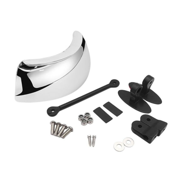 Espejo retrovisor para motocicleta, ángulo amplio de 180 degree, fácil de instalar, resistente y ajustable para motos de calle y deportivas.