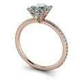 thumbnail image 4 of 2.34 Ct Stunning Oval Diamond Bridal Rings for Women Solid 14K Rose Gold, 4 of 7