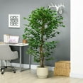 thumbnail image 3 of 6FT Artificial Ficus with Pot, Indoor/Outdoor Fake Plant for Home & Office, 3 of 9