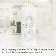 Bell + Howell Aqua Air Misting Fan Portable Rechargeable Cooling Fan, Personal Air Conditioner, Evaporative Air Cooler for Room, Mister Portable Outdoor Cooling Fans, As Seen on Tv