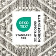 thumbnail image 7 of NICOLE MILLER NEW YORK Corin Ogee Indoor Outdoor Area Rug, UV Fade Resistant, Low Pile, Warm Grey/Cream, 5'2"x7'2", 7 of 7