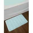 thumbnail image 2 of Rainbow Bath Mat, Simplistic Cartoon Clouds Repetitive Illustraiton, Plush Bathroom Decor Mat with Non Slip Backing, 29.5" X 17.5", Pale Blue Blue Violet, by Ambesonne, 2 of 2