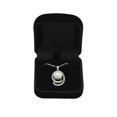thumbnail image 6 of Sterling Silver Rhinestone Swirl and Pearl Pendant with 18" Necklace, 6 of 7