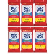 Antibacterial Hand Wipes Fresh Scent Wet Ones Travel Pack 20 wipes 6 Pack