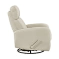 thumbnail image 4 of Lexicon Sorrento Fauteuil Inclinable Pivotant à Bascule en Cuir, Beige, 4 of 14
