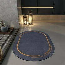 Diatomite Bath Mat, Non-Slip Super Absorbent Quick Dry Bathroom Rug, Thin Floor Mat for Tub Shower Vanity, Easy Clean Kitchen Bath Mat, Non-Skid Home Safety