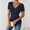 17# Navy, variant on Ribbed Short Sleeve Shirts for Womens V Neck Knit Tops Slim Fit Lightweight Sweater 2026 Summer Dressy Casual T-Shirts Army Green 2XL