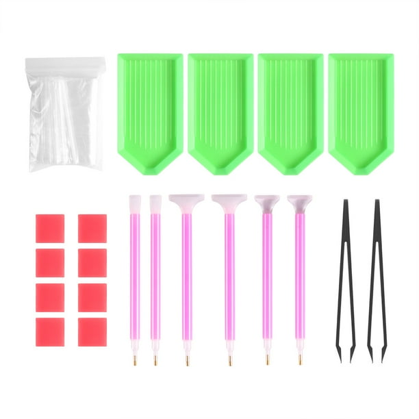 Accesorios De Pintura De Diamantes Diy 5D Bolígrafo De Bordado De Punto De Cruz Conjunto De Herramientas De Pintura De Diamantes Kit De Bolígrafo De Pegamento De Mosaico Pinzas Inevent HA014847-00