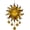 Golden B, variant on Sun Catchers Indoor Window, Acrylic Sun Hanging Ornament for Window, Decorative Golden Suns Pendant Bohemia Suns Ornament for Garden, Patio and Indoor Decor