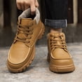 thumbnail image 4 of GLYGML Leather Mid-Top Work Boots - Non-Slip Durable Outdoor Boots Product Title, 4 of 6