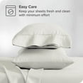 thumbnail image 4 of The Great American Store Queen Pillow Cases Solid Ivory - 10 Pack - Envelope Closure - Soft Brushed Microfiber Fabric - Shrinkage and Fade Resistant Pillow Cases Queen Size 20 X 30 Inches, 4 of 4