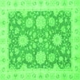 thumbnail image 1 of Ahgly Company Indoor Square Oriental Green Traditional Area Rugs, 7' Square, 1 of 4