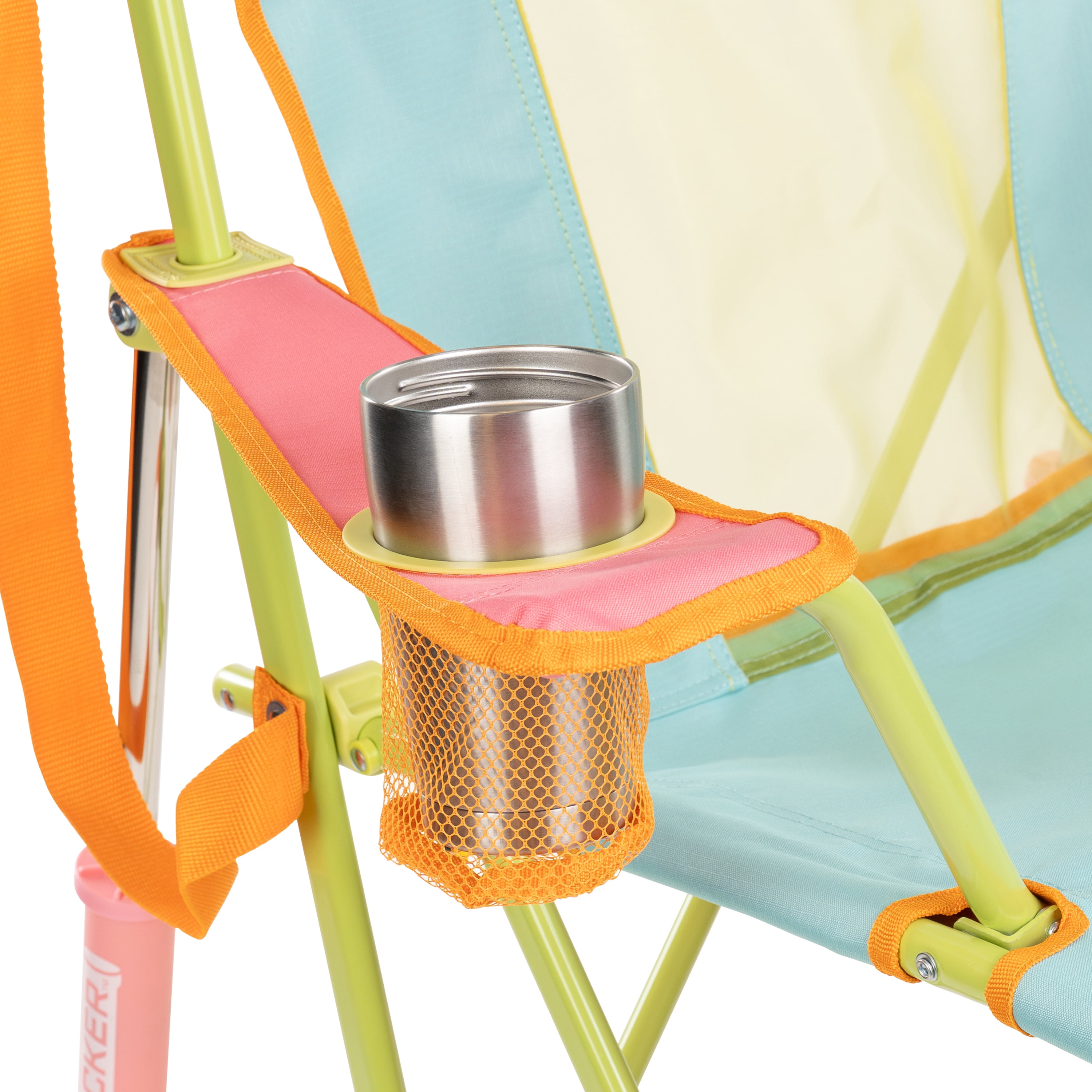 GCI Outdoor Comfort Pro Rocker Rocking Camping Chair with Cup Holder, Sweet Tea