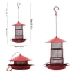 thumbnail image 3 of SUTENGDA Squirrel Proof Metal Bird Feeder - Large Capacity  Cardinal & Finch  Red, 3 of 6