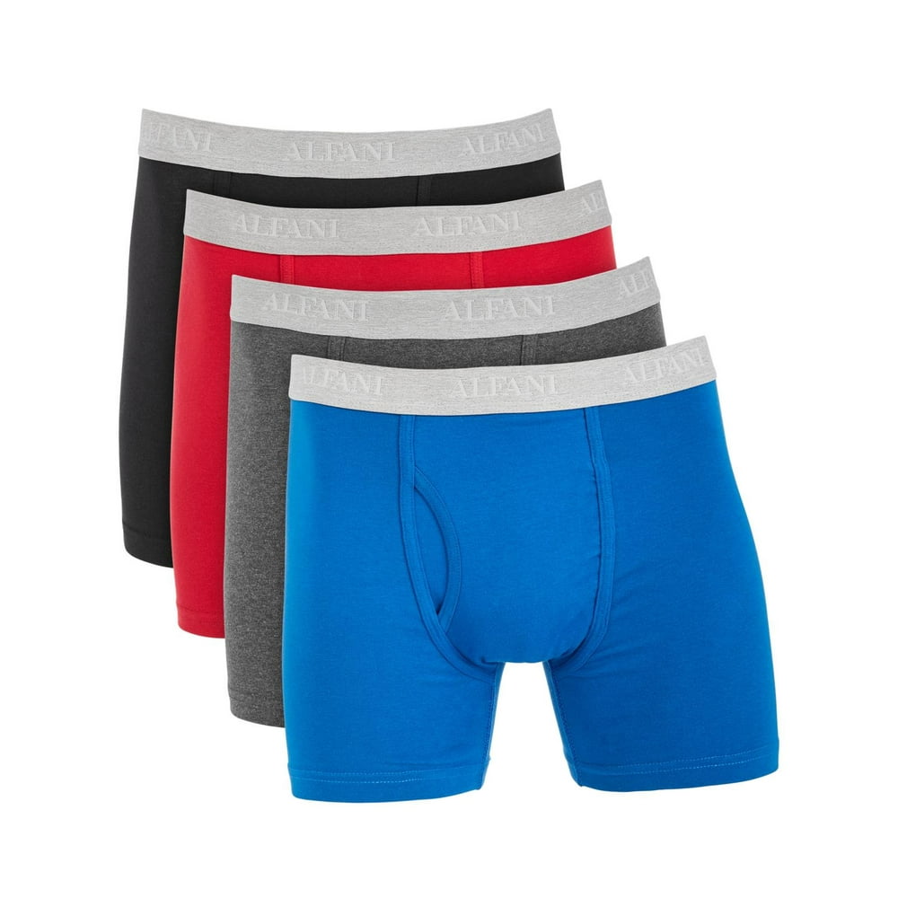 Alfani Alfani Mens 4 Pack Tagless Boxer Briefs