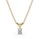 thumbnail image 1 of Collar Colgante Clásico JeenMata con Diamante de Forma Ovalada de 0,58 Quilates Chapado en Oro Amarillo de 18 K sobre Plata, 1 of 5