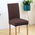 thumbnail image 4 of Injueey Funda sólida para silla de comedor, funda protectora giratoria Universal cómoda, resistente al desgaste, forma de diamante, estilo Simple Decoración del hogar marrón Injueey HA012483-02, 4 of 6