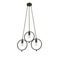 thumbnail image 2 of Lighting IRONCLAD Industrial 3 Light Rubbed Bronze Ceiling Pendant 21.5" Wide, 2 of 4
