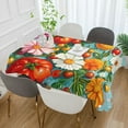 thumbnail image 2 of Yayeee Tablecloths 60" x 120" Rectangle Wrinkle Resistant Party Table Cover, Pink Floral Tomatoes, 2 of 8
