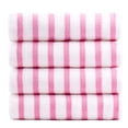 thumbnail image 2 of Toalla JML de microfibra, paquete de 4 unidades, 76 x 152 cm, rayas rosadas y blancas, 2 of 8