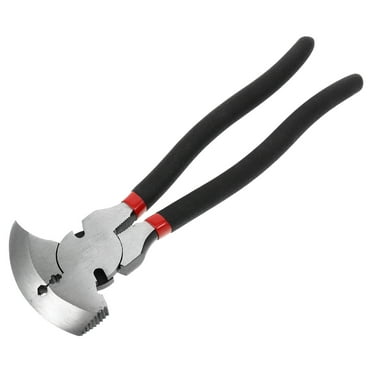 Fence Pliers Nail Puller Fence Plier Wire Cutters Heavy Duty Barrier Fence Black