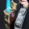 thumbnail image 2 of Windproof Refillable Butane Cigars Lighter For Men Refillable Butane Lighter Great Present Idea for Dad, 2 of 5