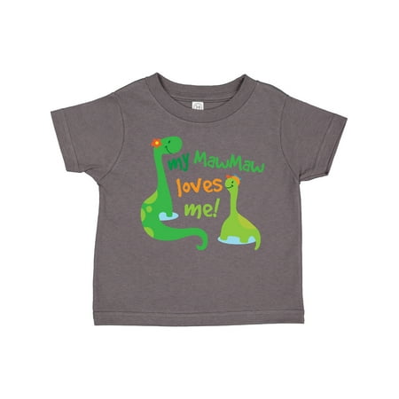 

Inktastic My MawMaw Loves Me Grandson Gift Toddler Boy Girl T-Shirt