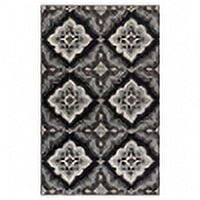 Superior Crawford Modern Medallion Indoor Area Rug, 8' x 10', Black
