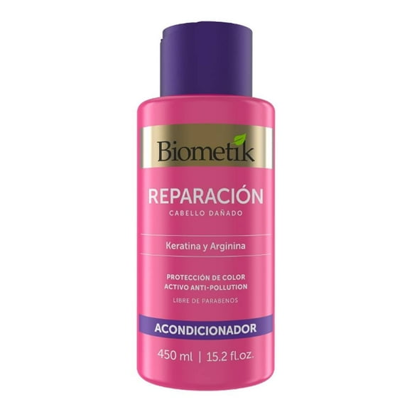 Acondicionador Biometík Reparación keratina y arginina 450 ml