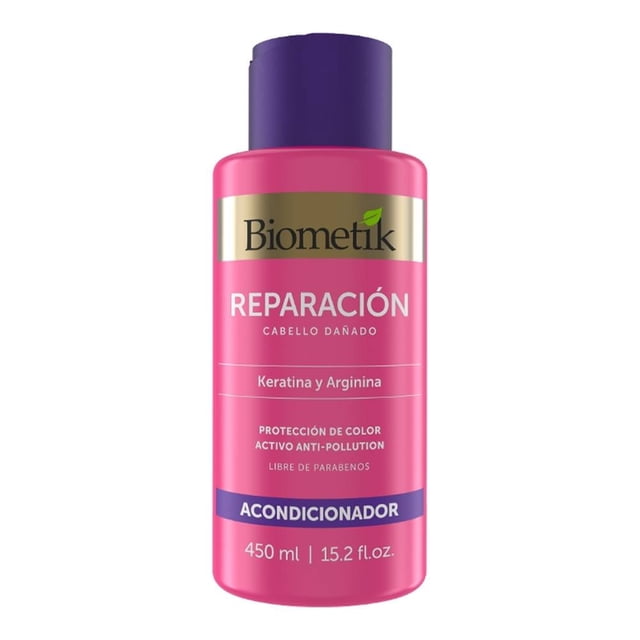 Acondicionador Biometík Reparación keratina y arginina 450 ml