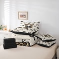 thumbnail image 6 of Feelyou Fashion Initial H Twin Bedding Sets 7pcs, Bow Cheetah Leopard Print Comforter Set, 6 of 8